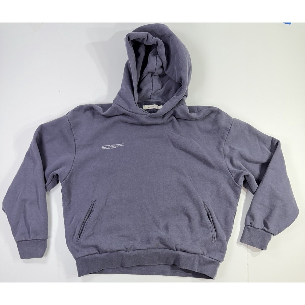 Pangaia Hoodie Small Purple Pullover Kangaroo Pocket Minimalist Streetwear